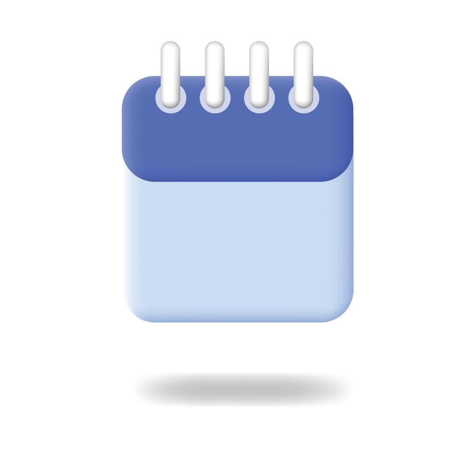 Calendar 3d icon design illustration vector