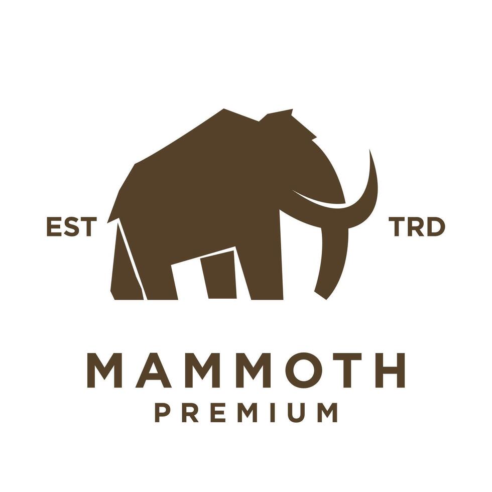mamut logo icono diseño icono ilustración vector