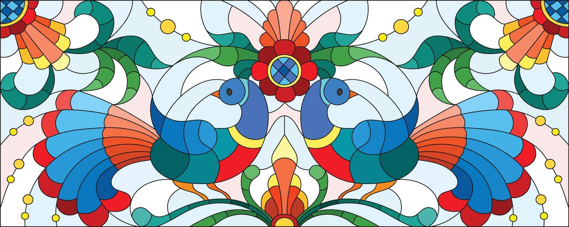 multi color floral diseño modelo vector