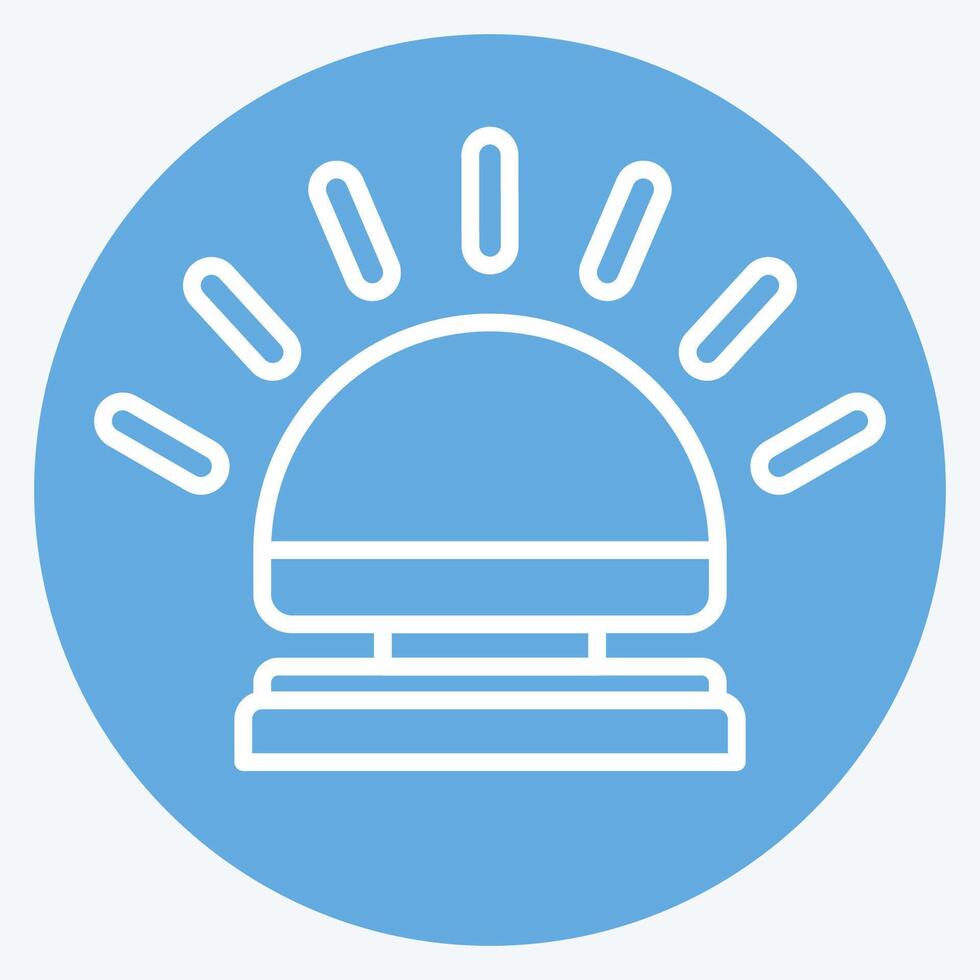 Icon Reception Bell. related to Ring symbol. blue eyes style. simple design editable. simple illustration vector