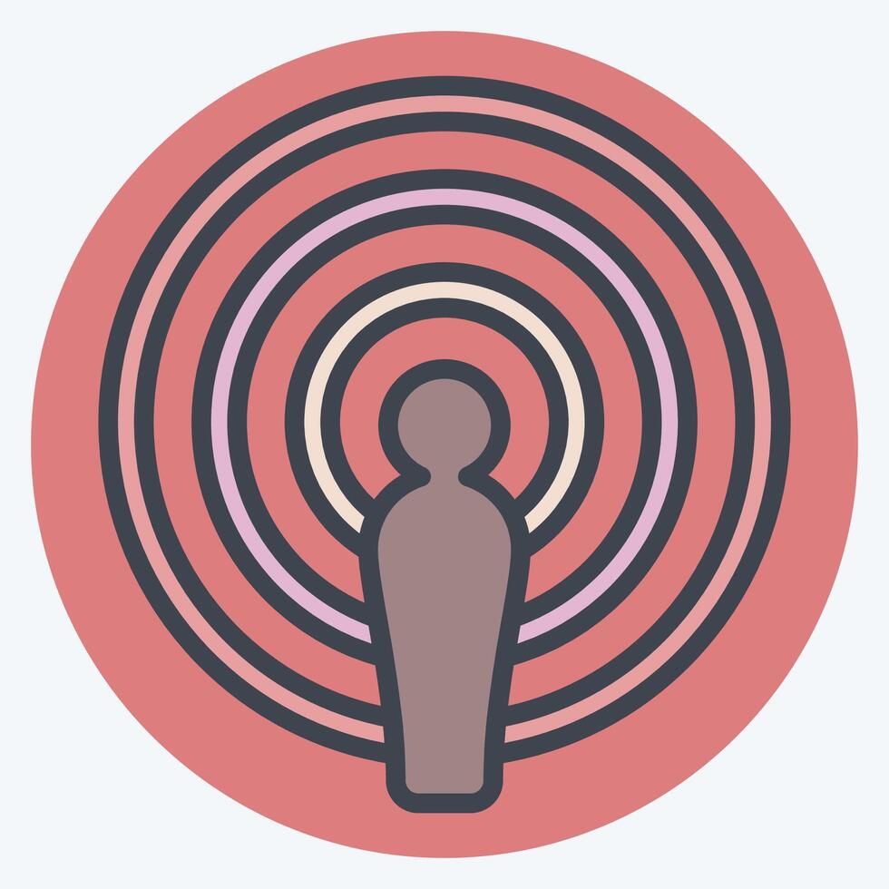 Icon Podcast. related to Podcast symbol. color mate style. simple design editable. simple illustration vector