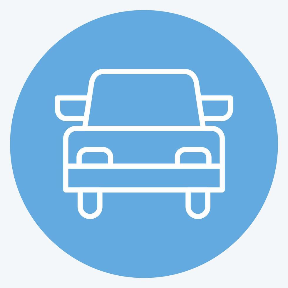 Icon Wedding Car. related to Ring symbol. blue eyes style. simple design editable. simple illustration vector