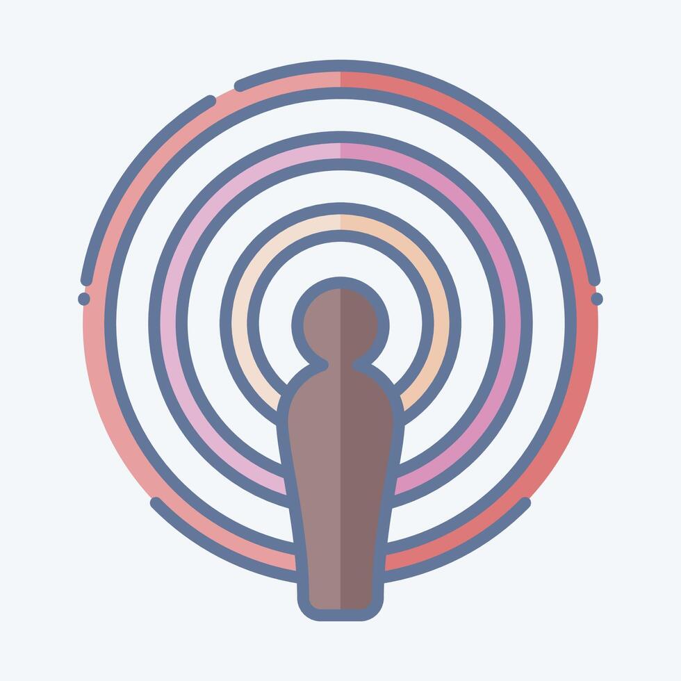 Icon Podcast. related to Podcast symbol. doodle style. simple design editable. simple illustration vector