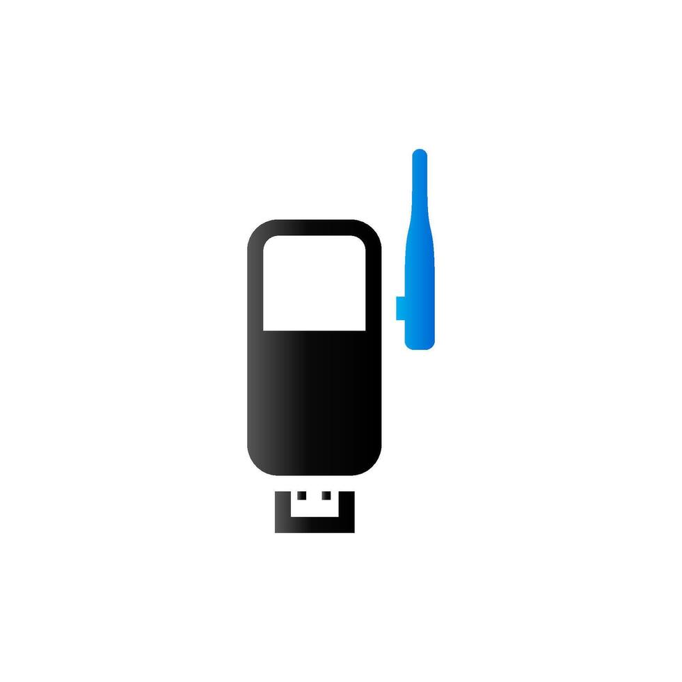 Wireless receiver icon in duo tone color. Internet connection router vector