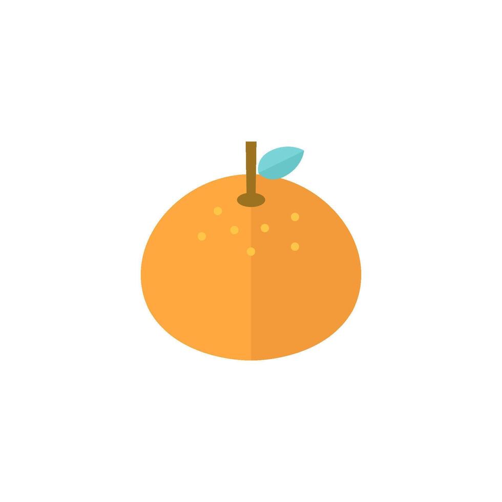 naranja icono en plano color estilo. comida Fruta vitamina sano dieta vector