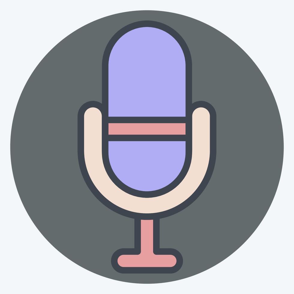Icon Favourite. related to Podcast symbol. color mate style. simple design editable. simple illustration vector