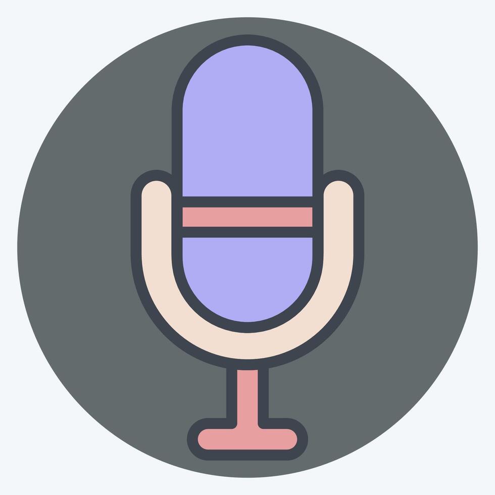 Icon Favourite. related to Podcast symbol. color mate style. simple design editable. simple illustration vector