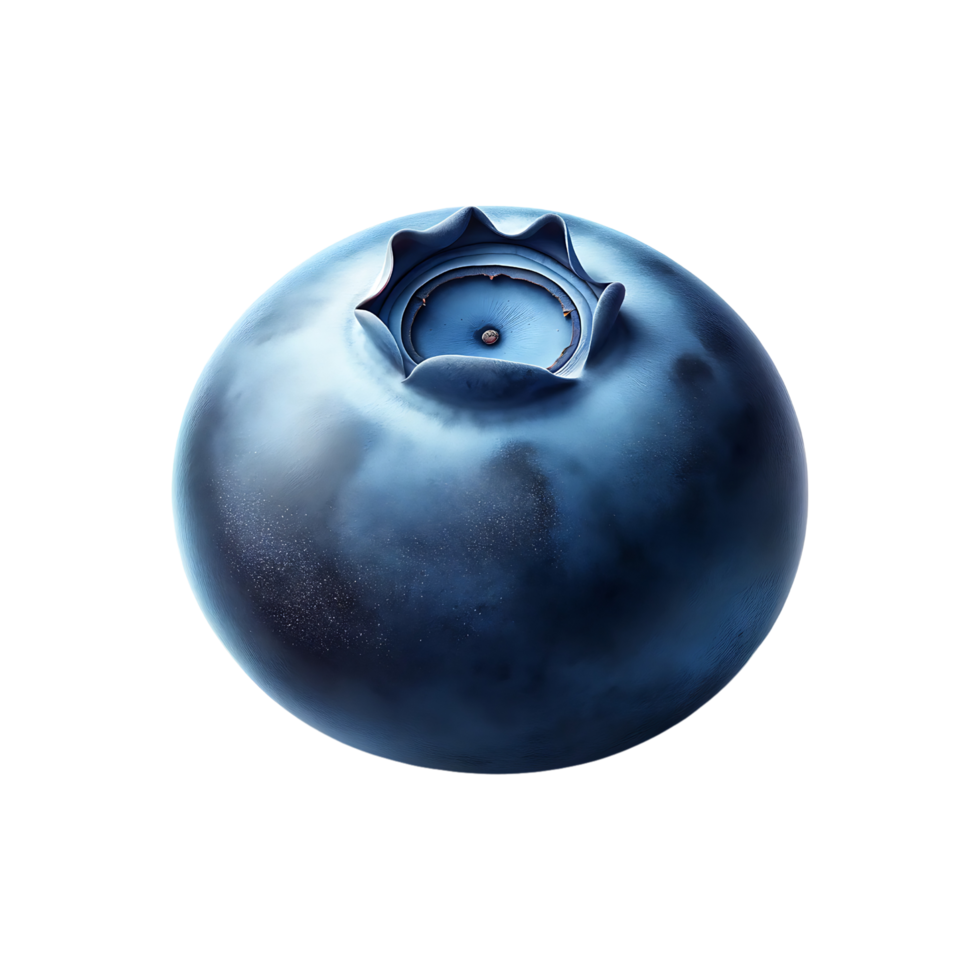 AI generated Blueberry isolated on Background. PNG Fruits Transparent Background