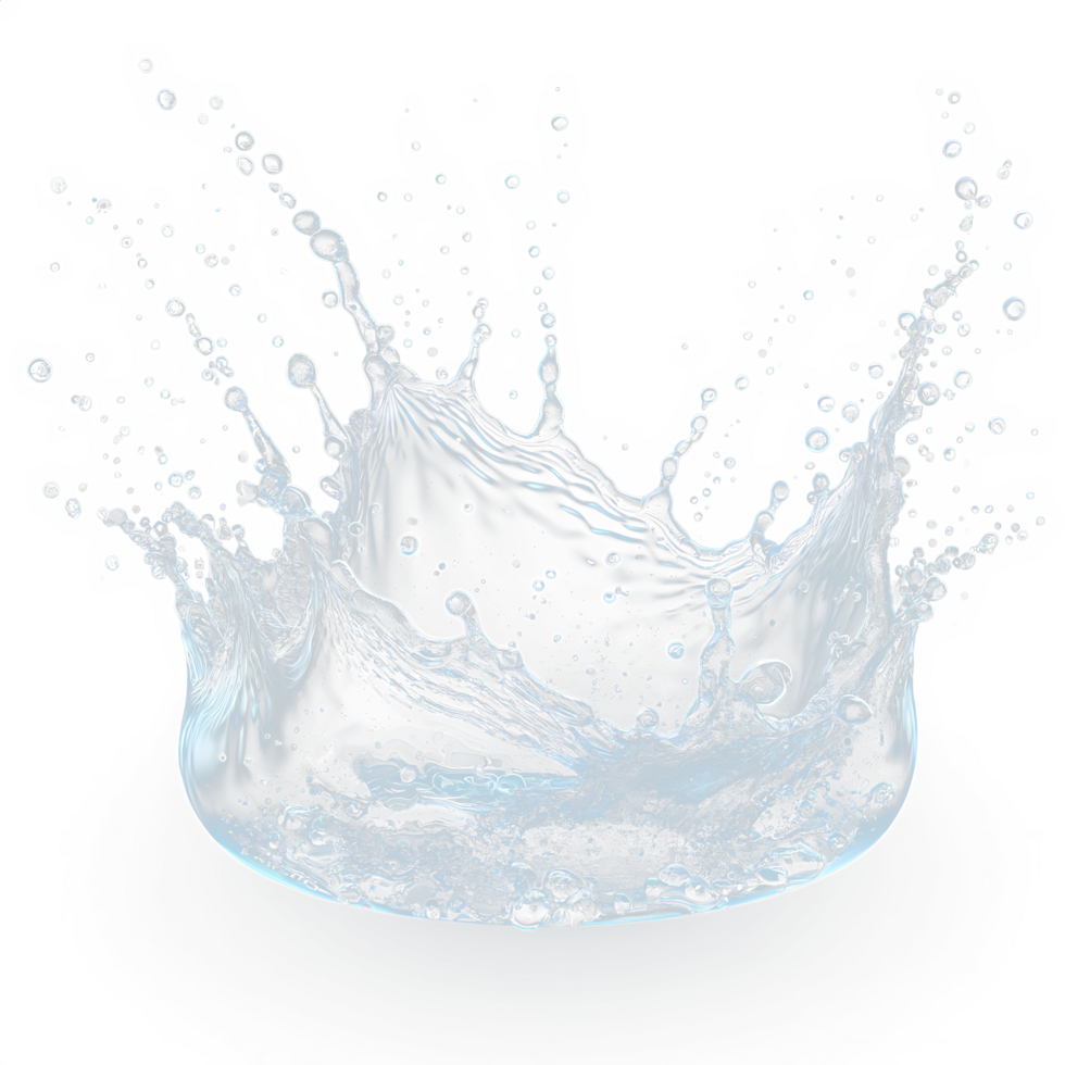 AI generated Splash of Water with Splashes and Droplets png