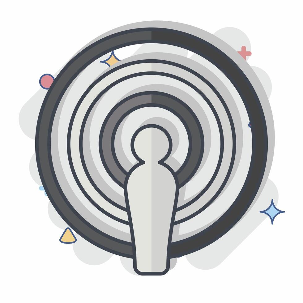 Icon Podcast. related to Podcast symbol. comic style. simple design editable. simple illustration vector