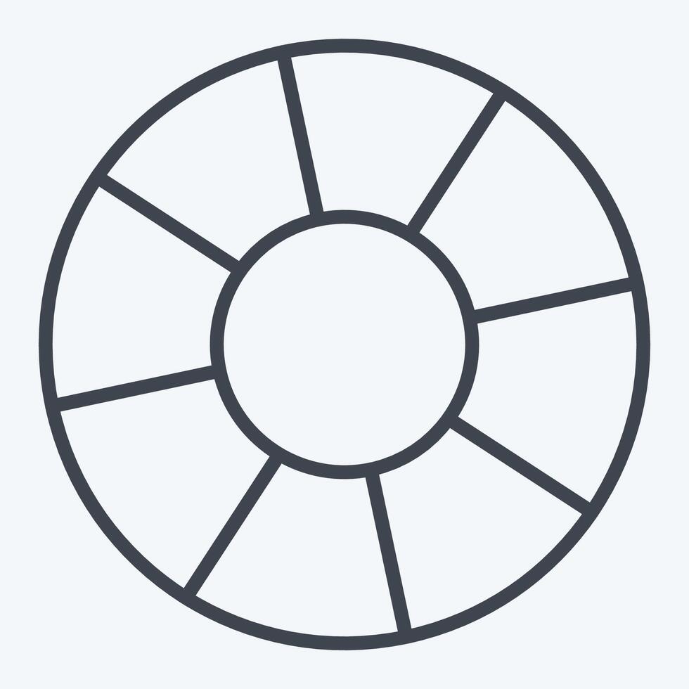 Icon Float. related to Ring symbol. line style. simple design editable. simple illustration vector
