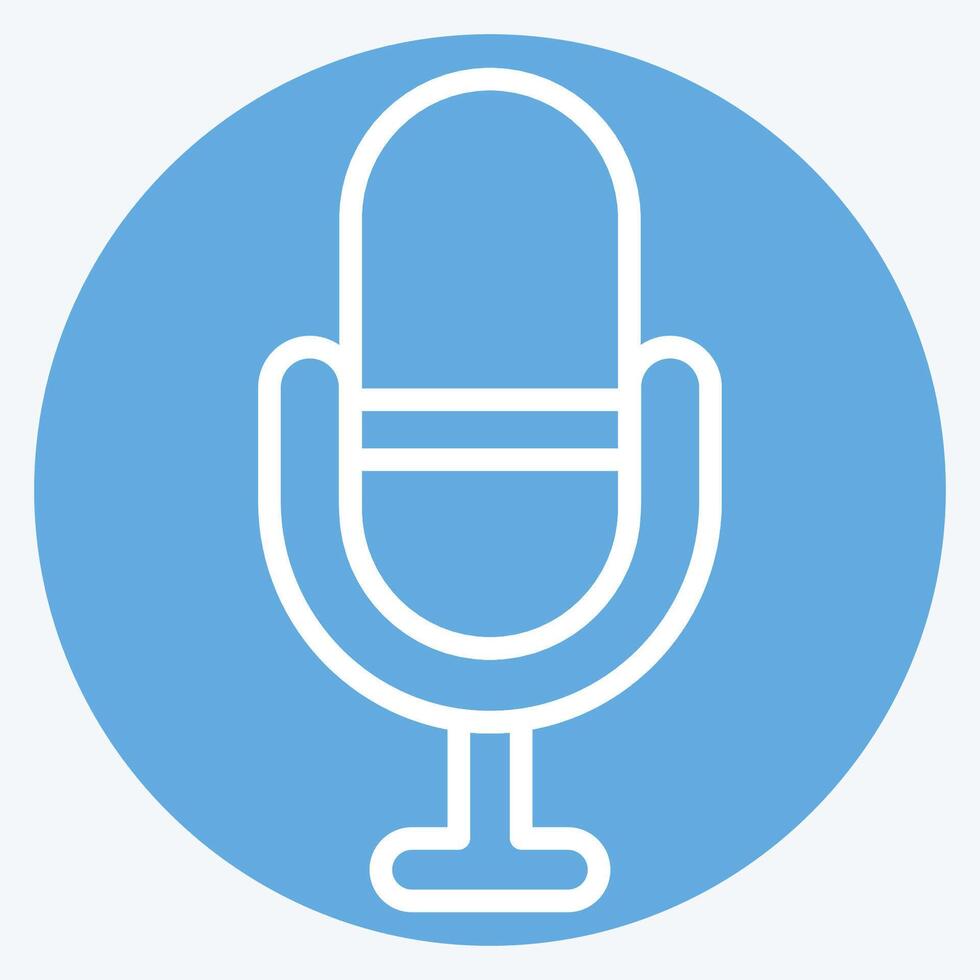 Icon Favourite. related to Podcast symbol. blue eyes style. simple design editable. simple illustration vector
