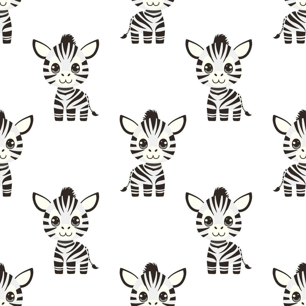 pattern with zebra vector