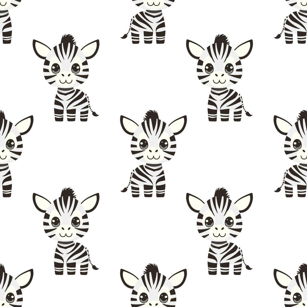 pattern with zebra vector