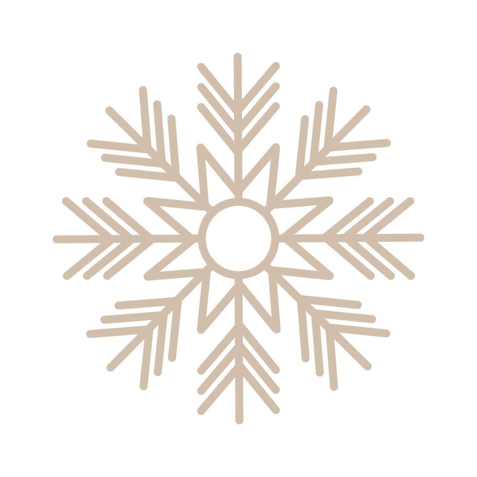 snowflake isolated on white vector