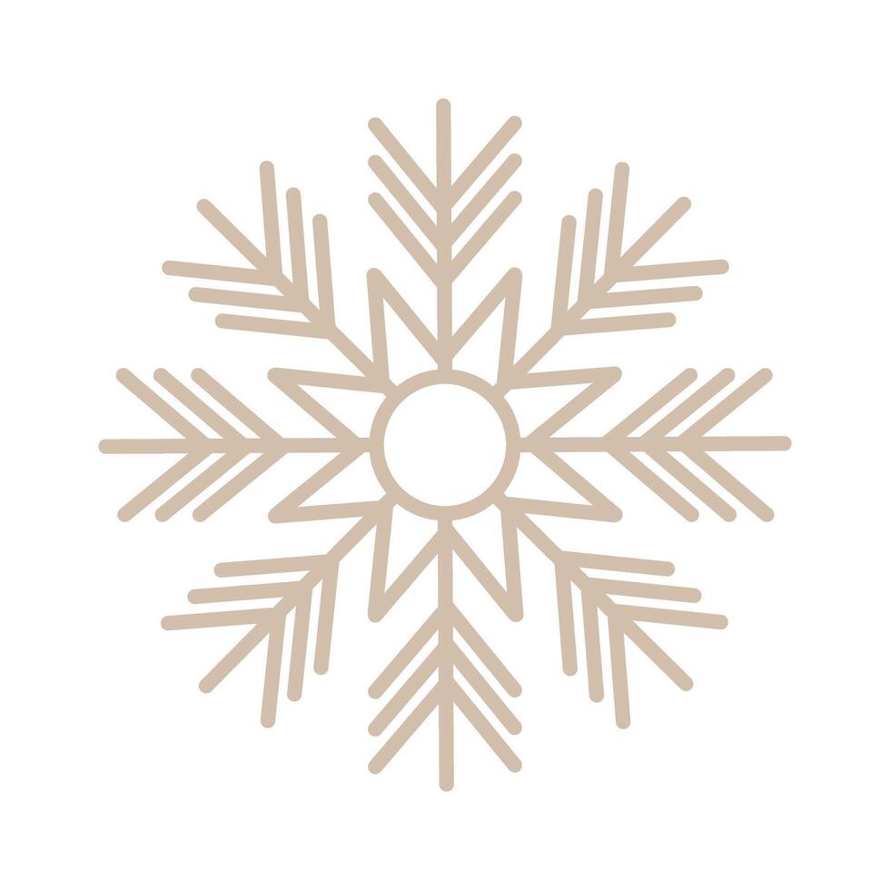 snowflake isolated on white vector