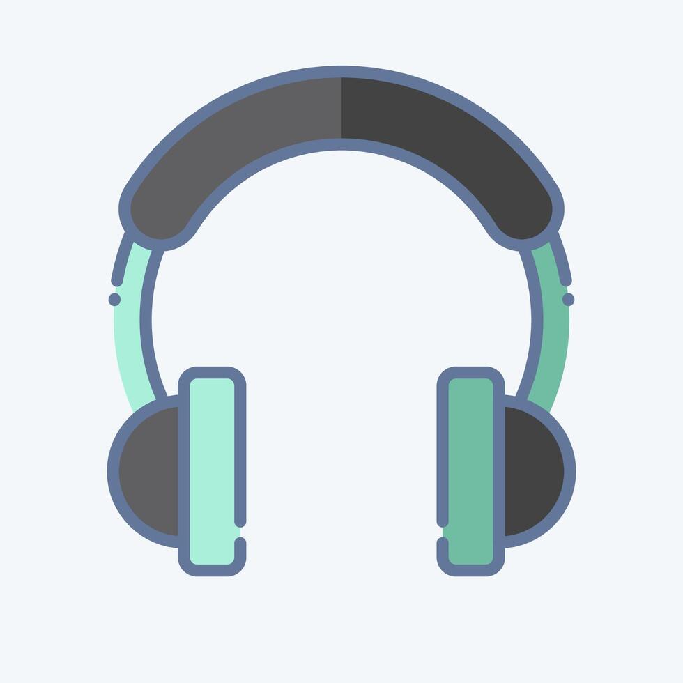 Icon Music. related to Podcast symbol. doodle style. simple design editable. simple illustration vector