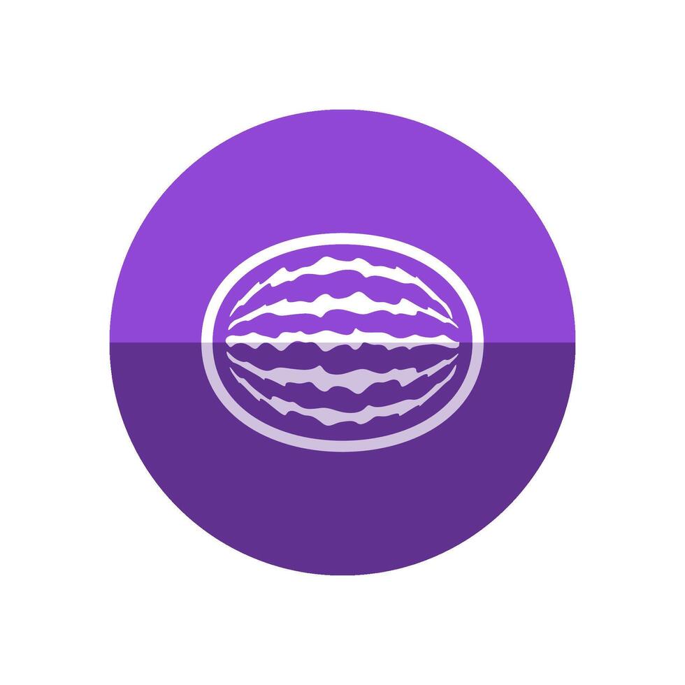 Water melon icon in flat color circle style. Fruit sweet tropical dessert snack thirsty vector