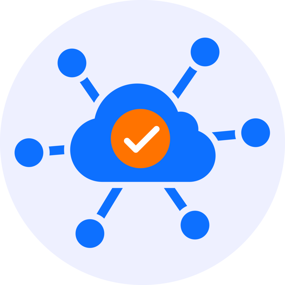 cloud connect modern icon illustration png