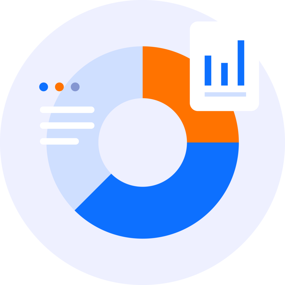 data visualization modern icon illustration png