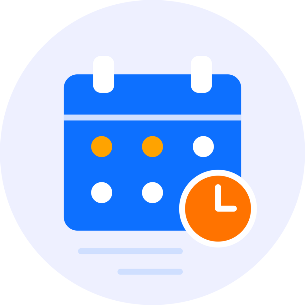 calendar schedule modern icon illustration png