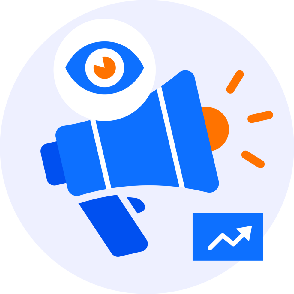 ad impressions modern icon illustration png