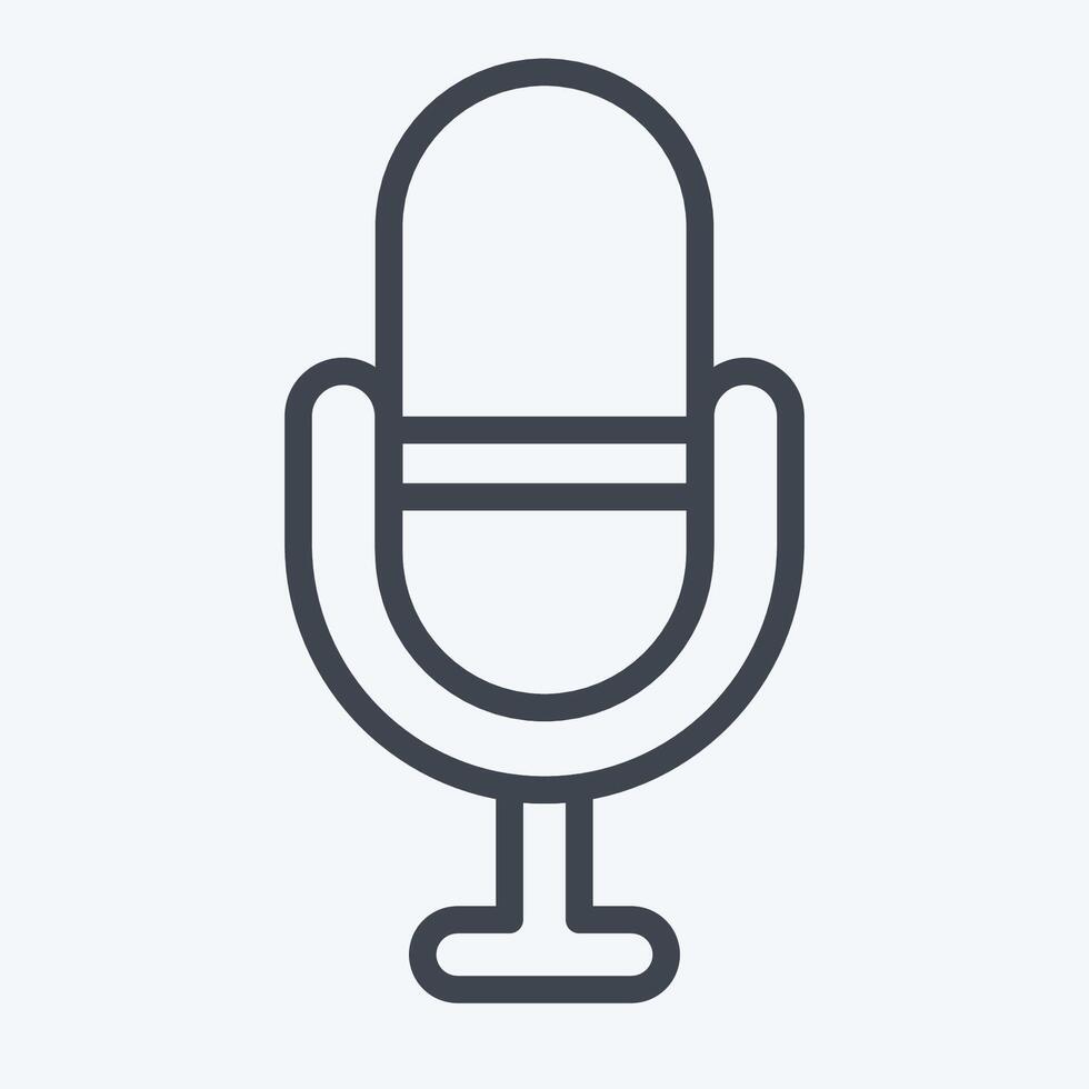 Icon Favourite. related to Podcast symbol. line style. simple design editable. simple illustration vector