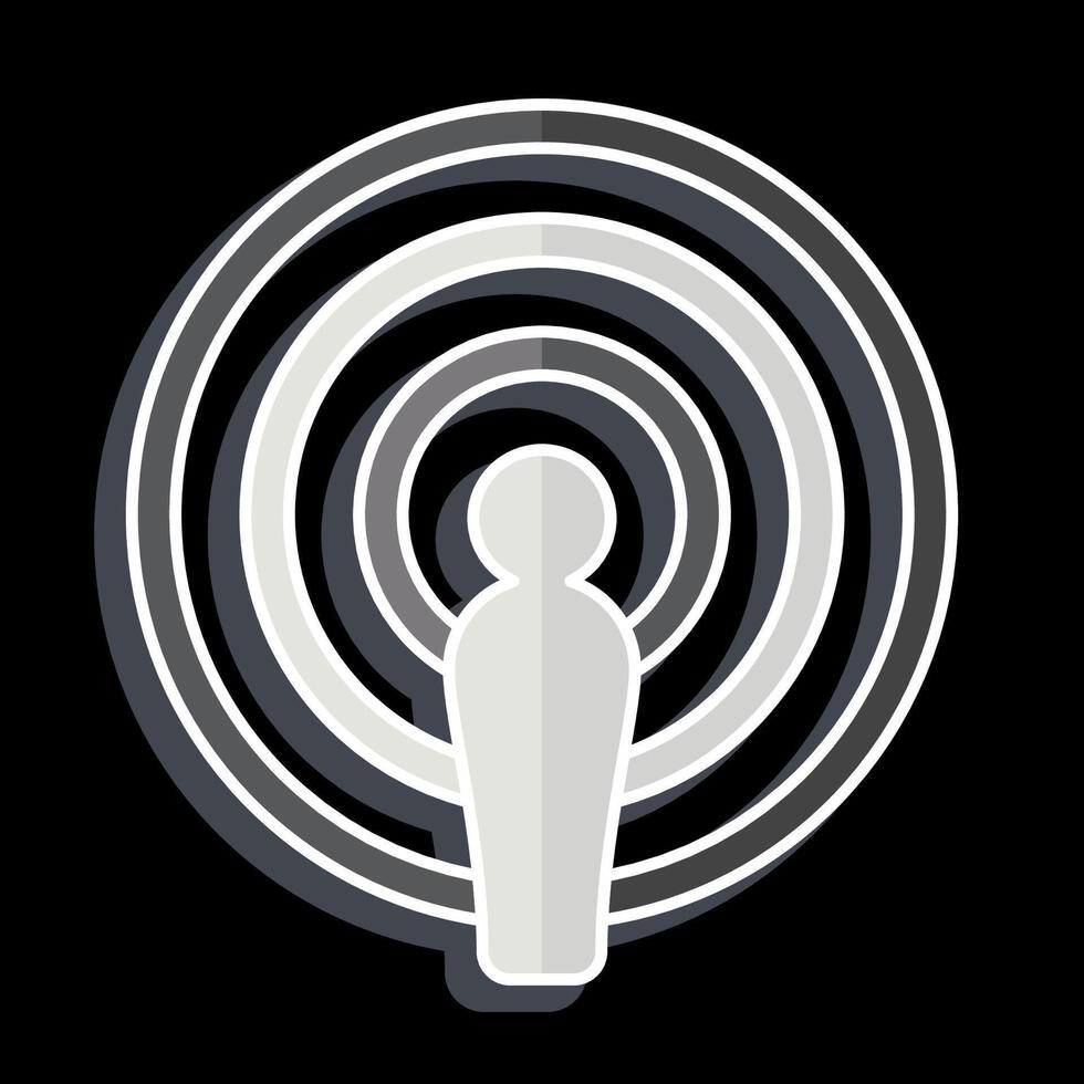 Icon Podcast. related to Podcast symbol. glossy style. simple design editable. simple illustration vector