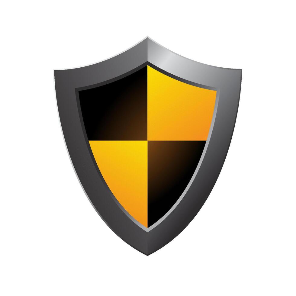 Shield icon in color. Protection computer antivirus vector