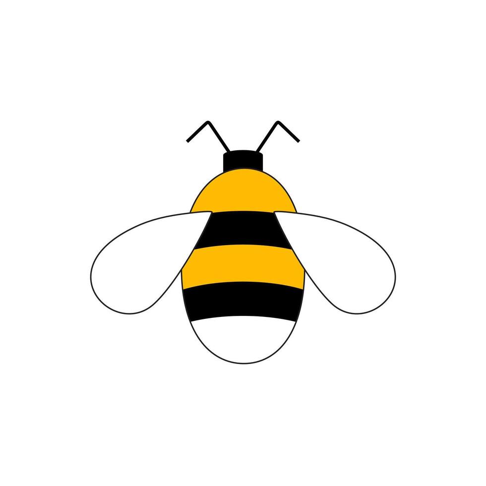 Bee concepts logo vector graphic abstract template. Isolated on white background.