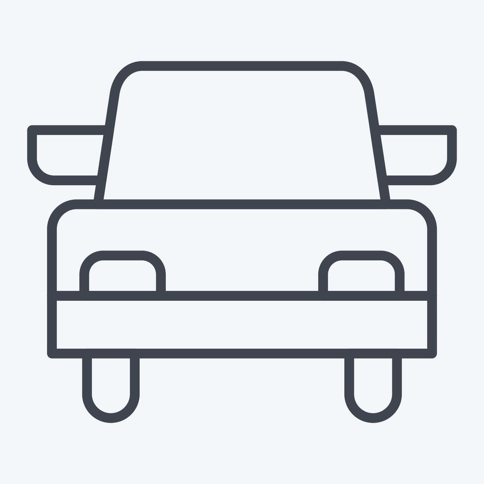 Icon Wedding Car. related to Ring symbol. line style. simple design editable. simple illustration vector