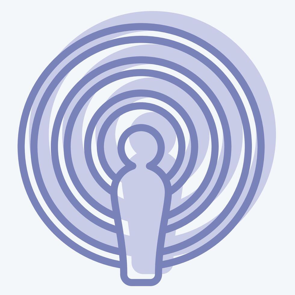 Icon Podcast. related to Podcast symbol. two tone style. simple design editable. simple illustration vector