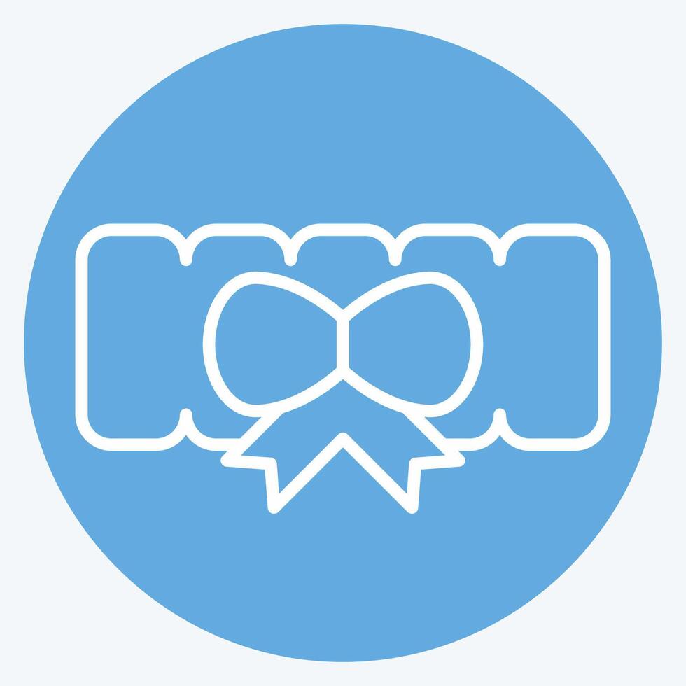 Icon Garter. related to Ring symbol. blue eyes style. simple design editable. simple illustration vector