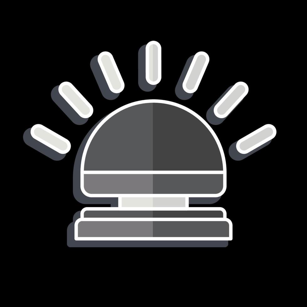 Icon Reception Bell. related to Ring symbol. glossy style. simple design editable. simple illustration vector