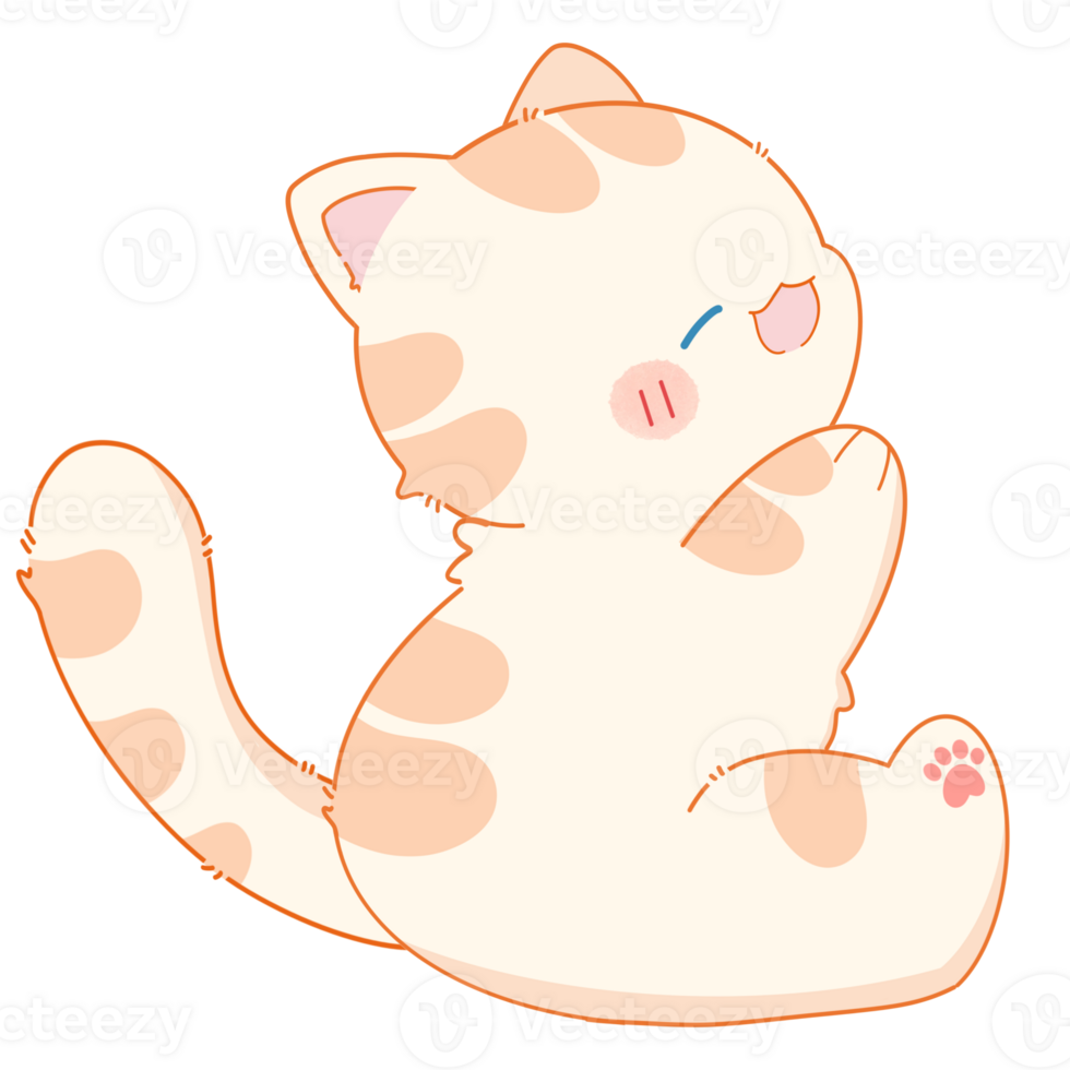 Cute cat love png
