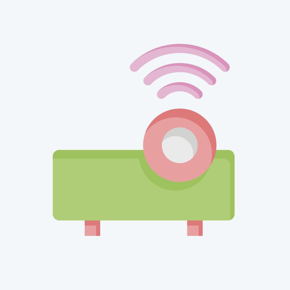 Icon Projector. related to Podcast symbol. flat style. simple design editable. simple illustration vector