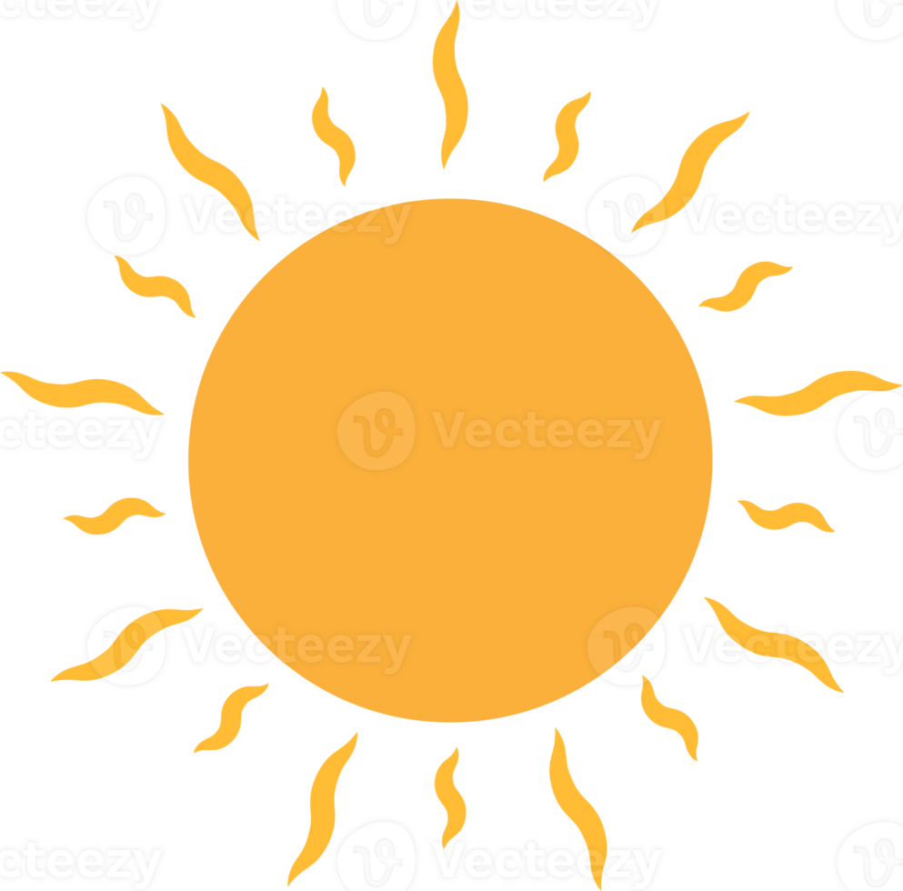 Sonne Symbol zum Ihre Netz Design, Logo, ui. Illustration png