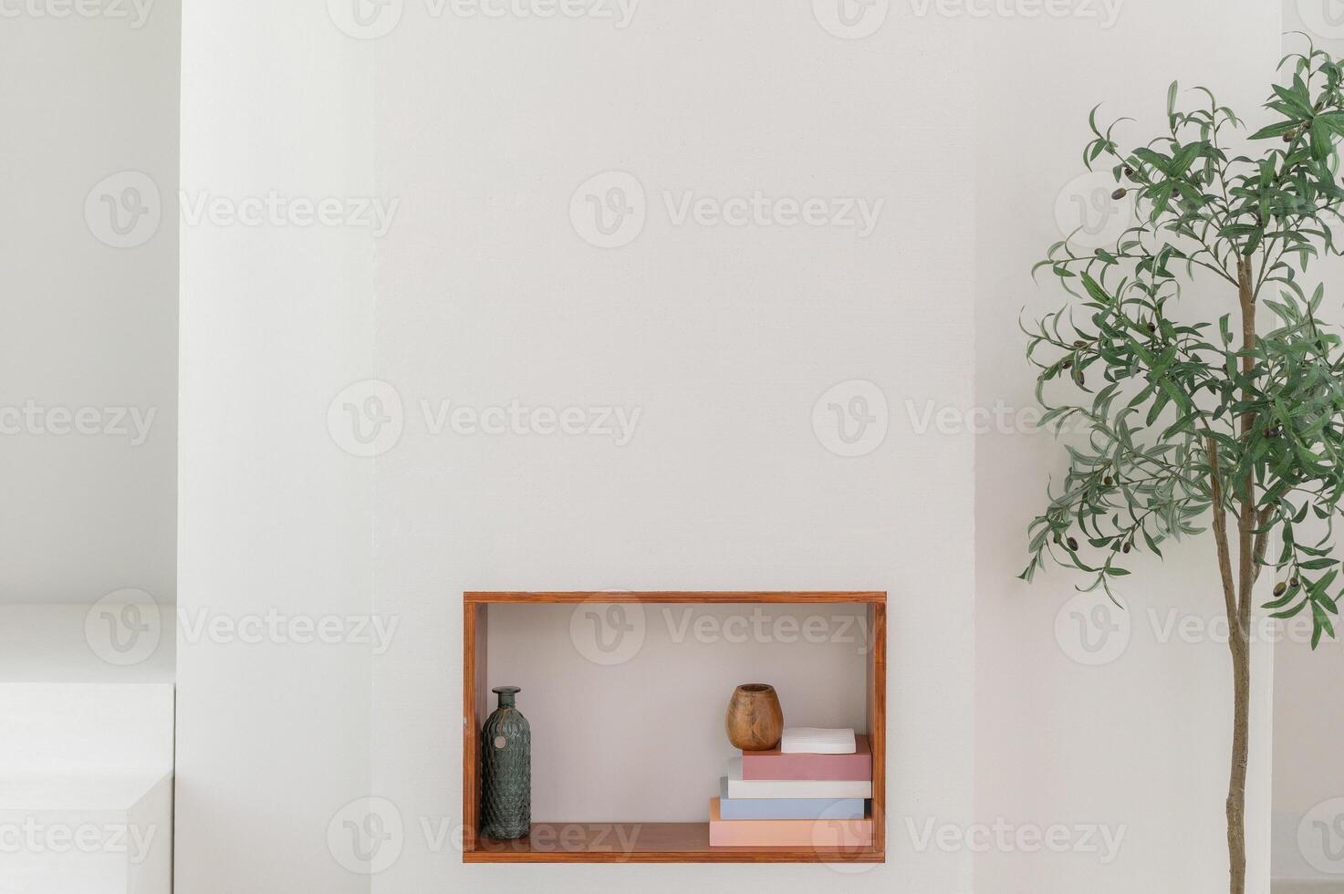 Discover elegance modern and comfort in minimalist apartment. Stylish furniture, contemporary design, empty space for your own style. Experience the luxury of a cozy and trendy living space. photo