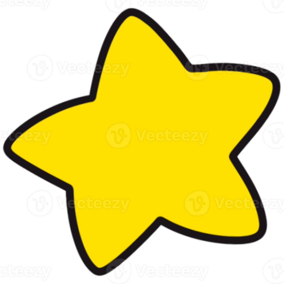 The illustration of a star png