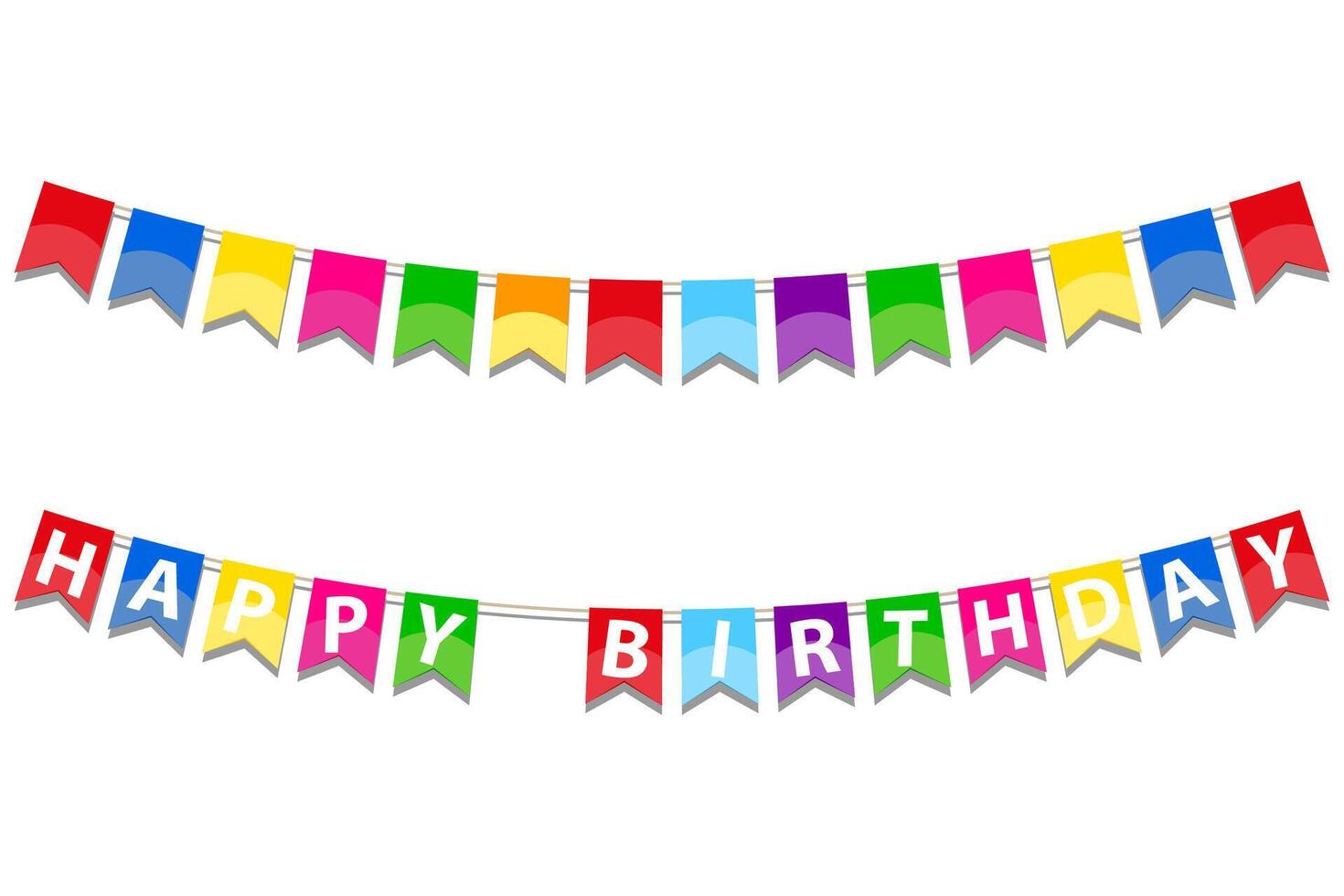 happy birthday inscription text 3d stock vector illustration isolated on white background