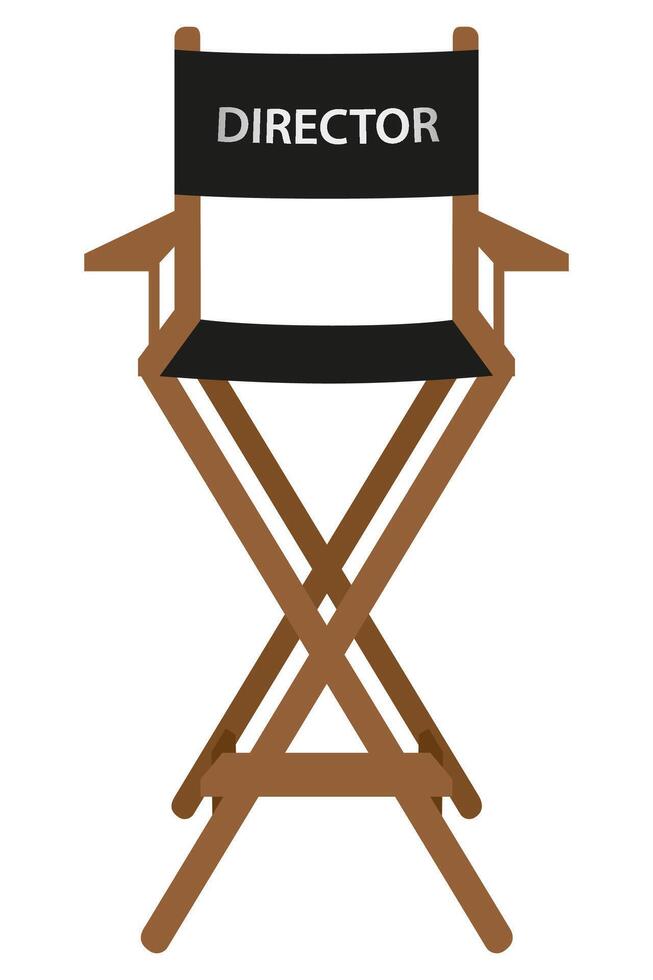 director cinema chair stock vector illustration isolated on white background