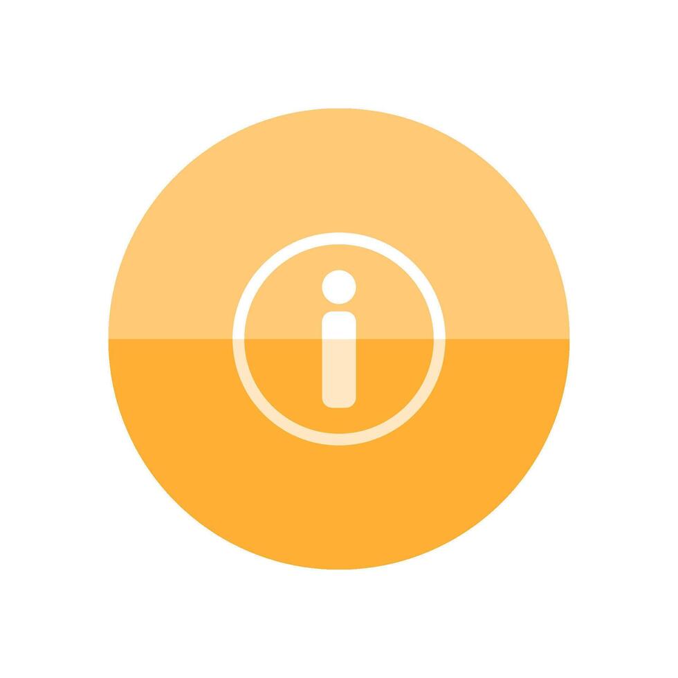 Info sign icon in flat color circle style. Website internet information help question vector