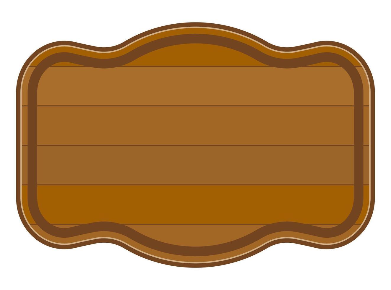 wooden board made of wood cartoon stock vector illustration isolated on white background
