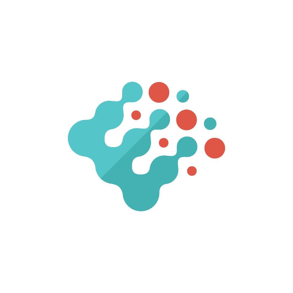 Printing raster dots icon in flat color style. Print color density concept vector