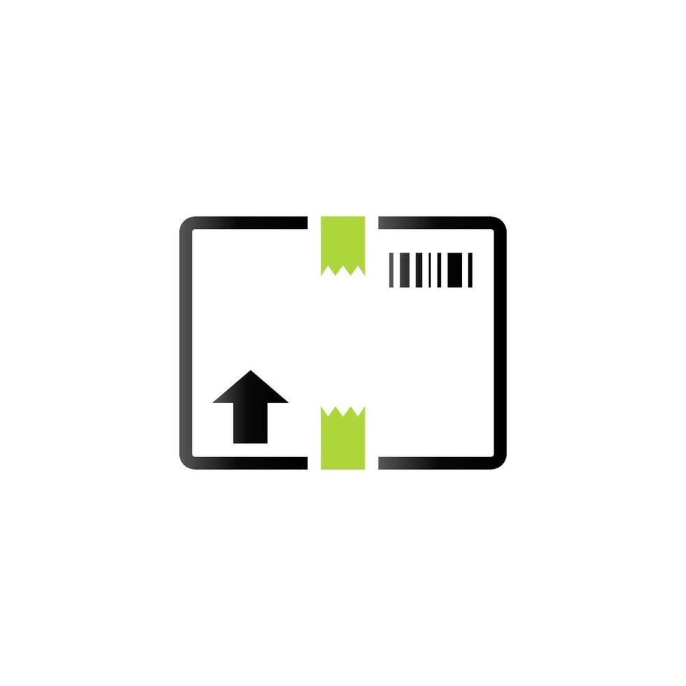 Logistic box icon in duo tone color. Delivery storage shipping vector