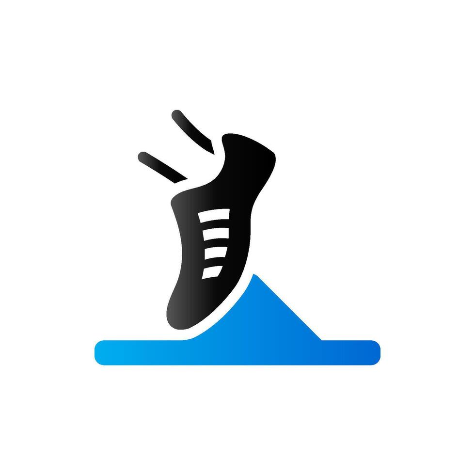 Starting block icon in duo tone color. Sport sprint running vector