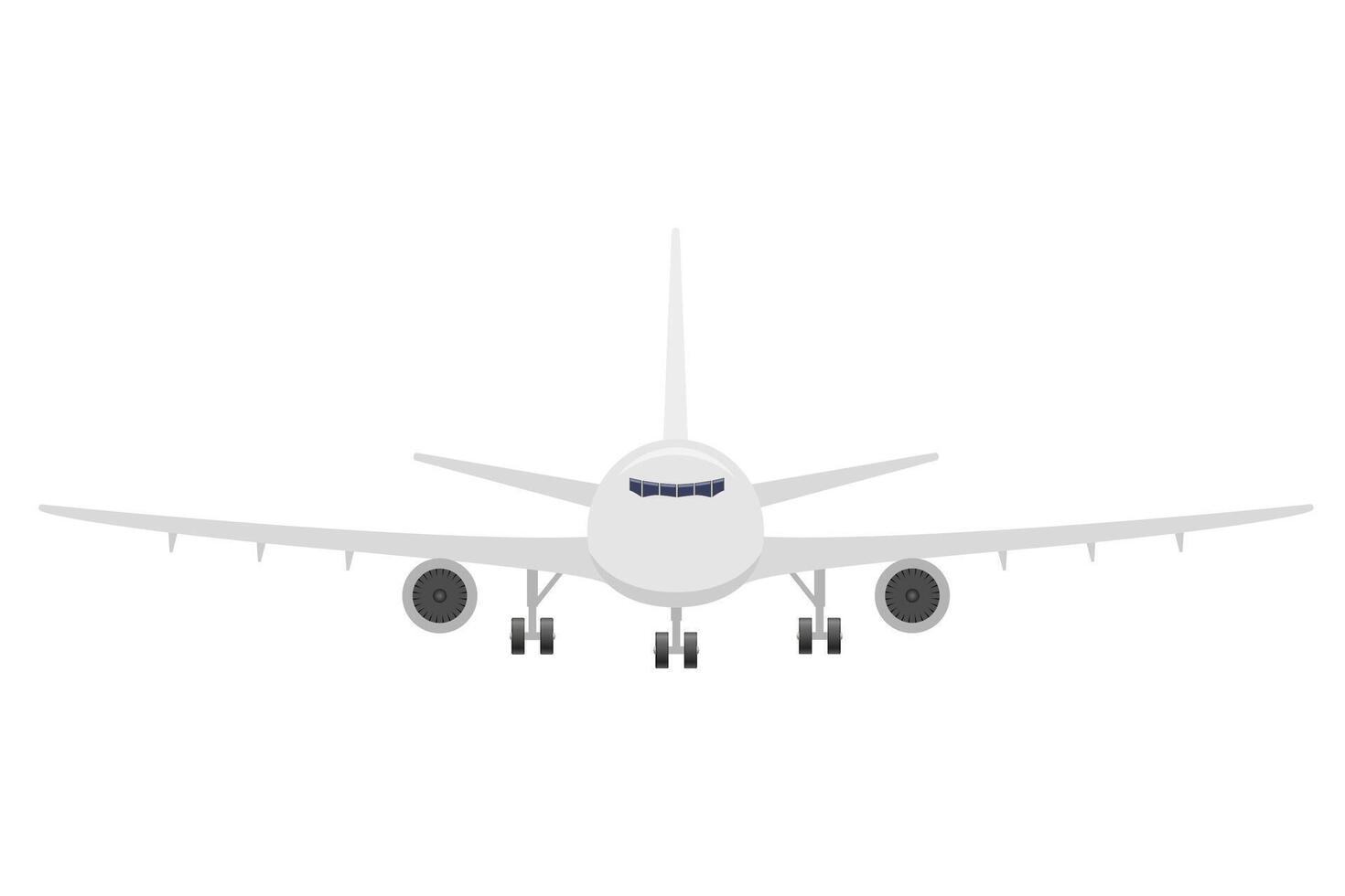 passenger airplane stock vector illustration isolated on white background