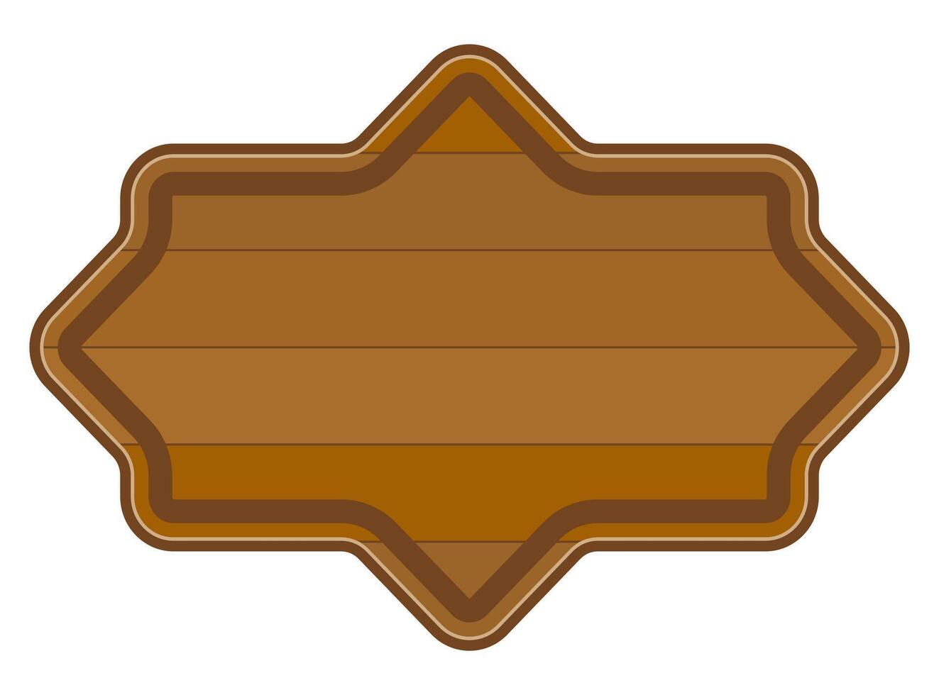 wooden board made of wood cartoon stock vector illustration isolated on white background