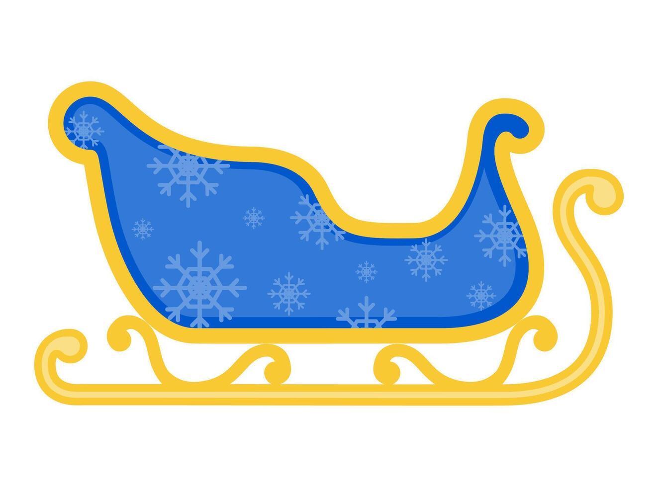 christmas santa claus sleigh stock vector illustration isolated on white background