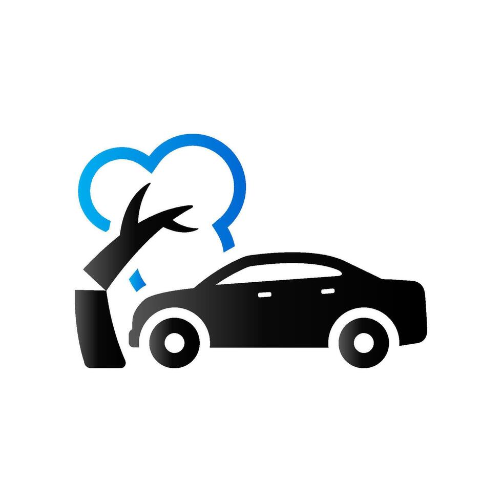 Car crash icon in duo tone color. Automotive accident incident vector